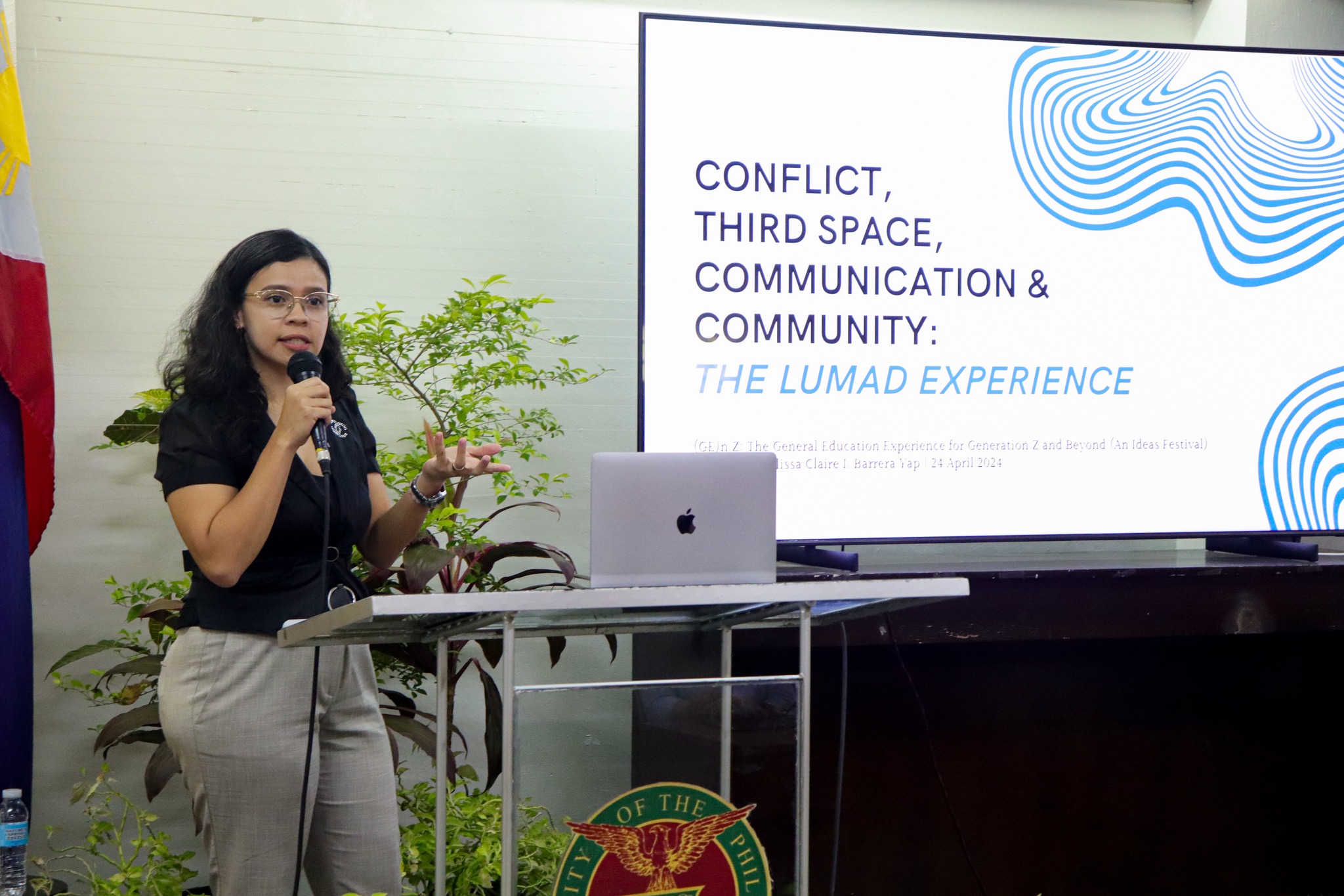 GE students attend symposium on conflict, third space, communication, and community
