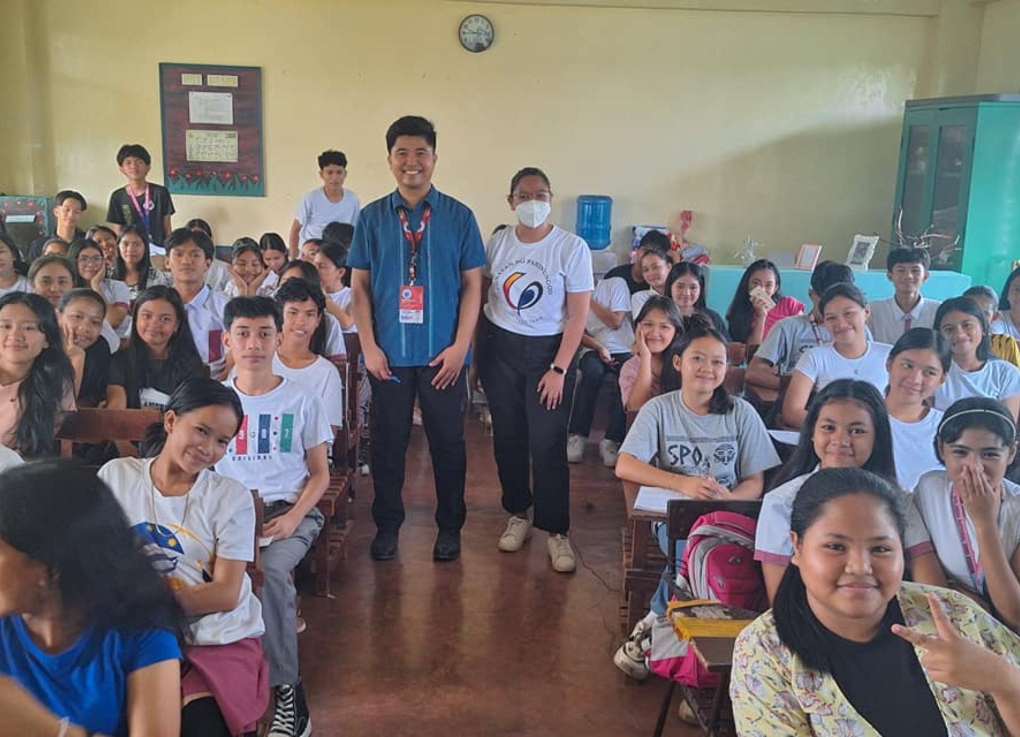 Students and teachers of Mayorga NHS