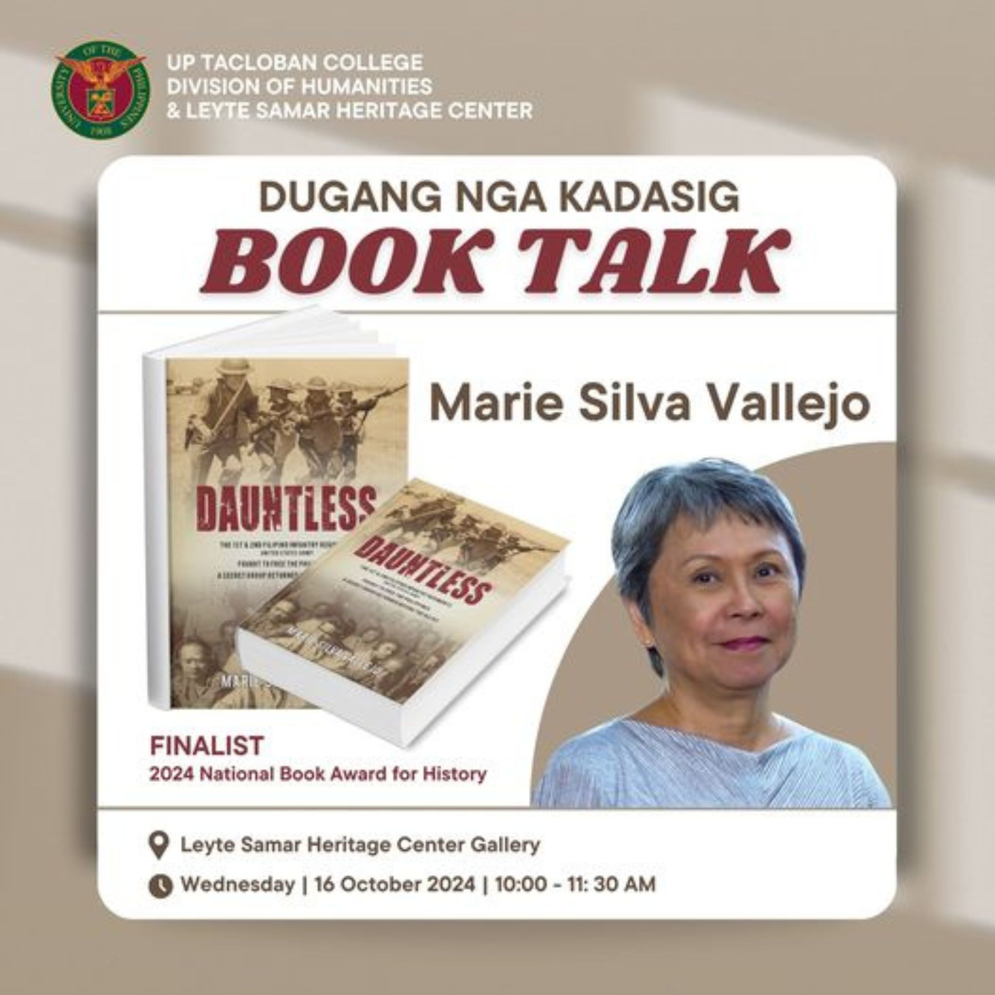 Dugang nga Kadasig: Book Talk with Marie Silva Vallejo
