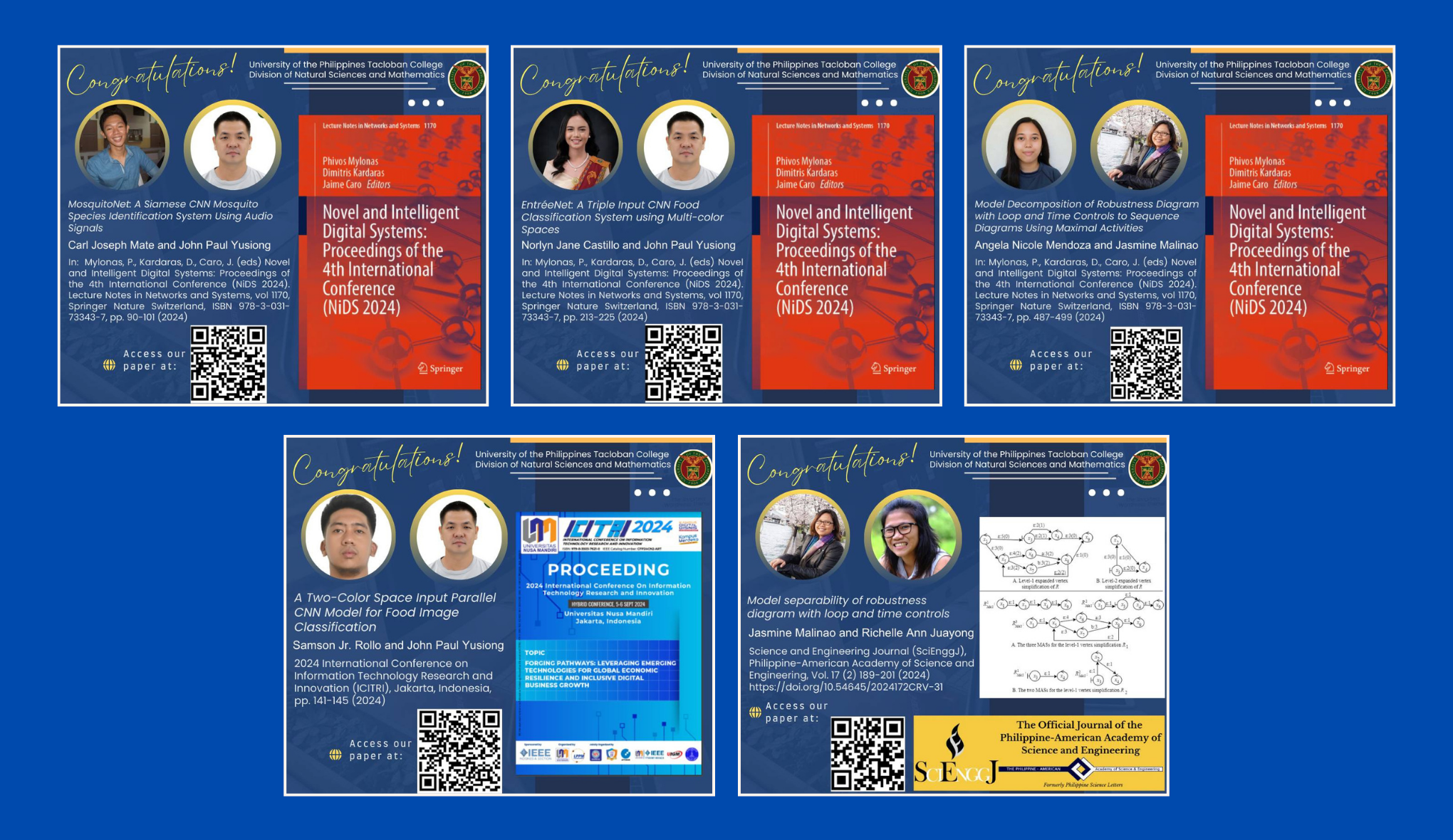 UP Tacloban Celebrates Publication Success of BS Computer Science Students and Faculty