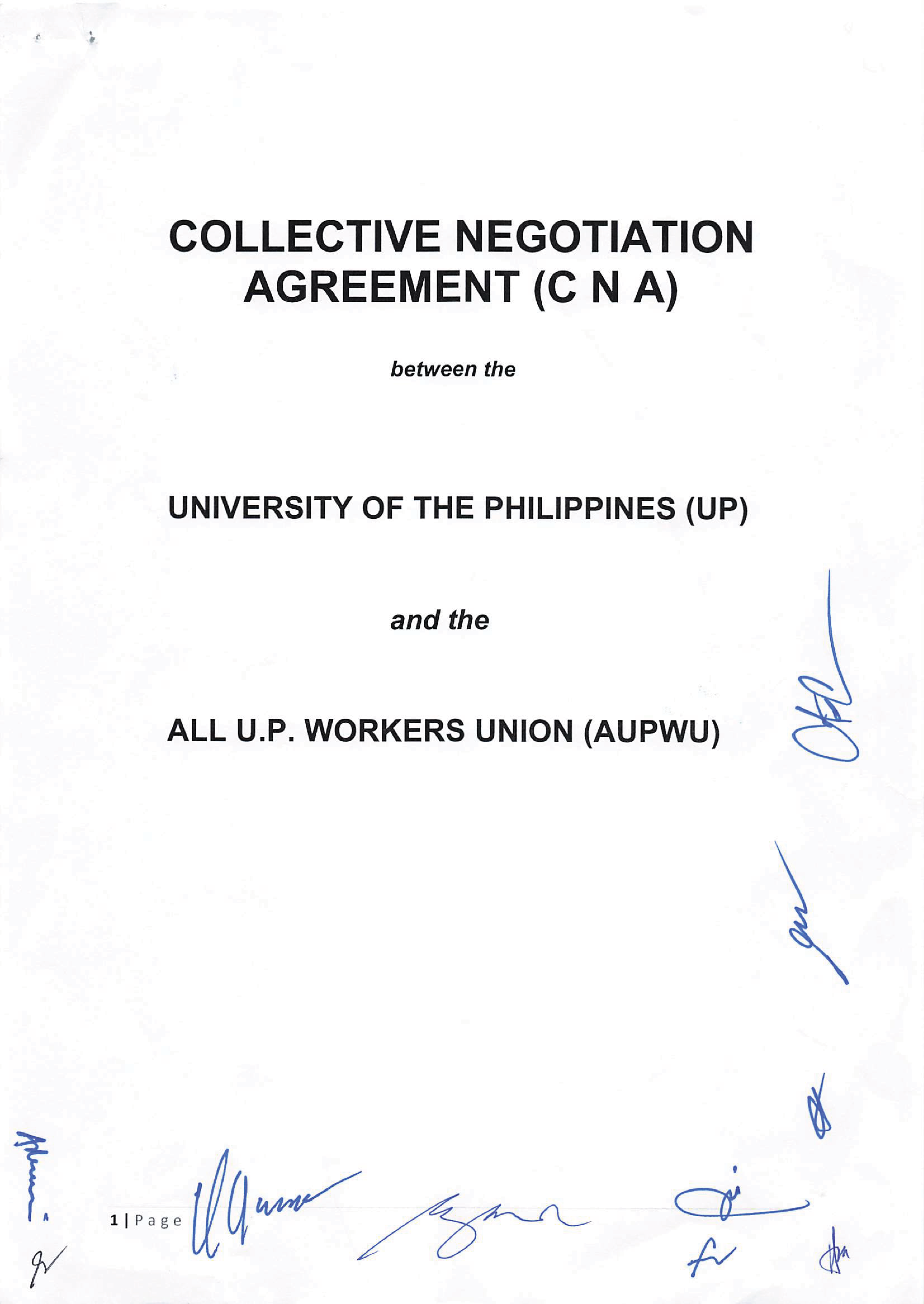 The new Collective Negotiation Agreement (CNA)