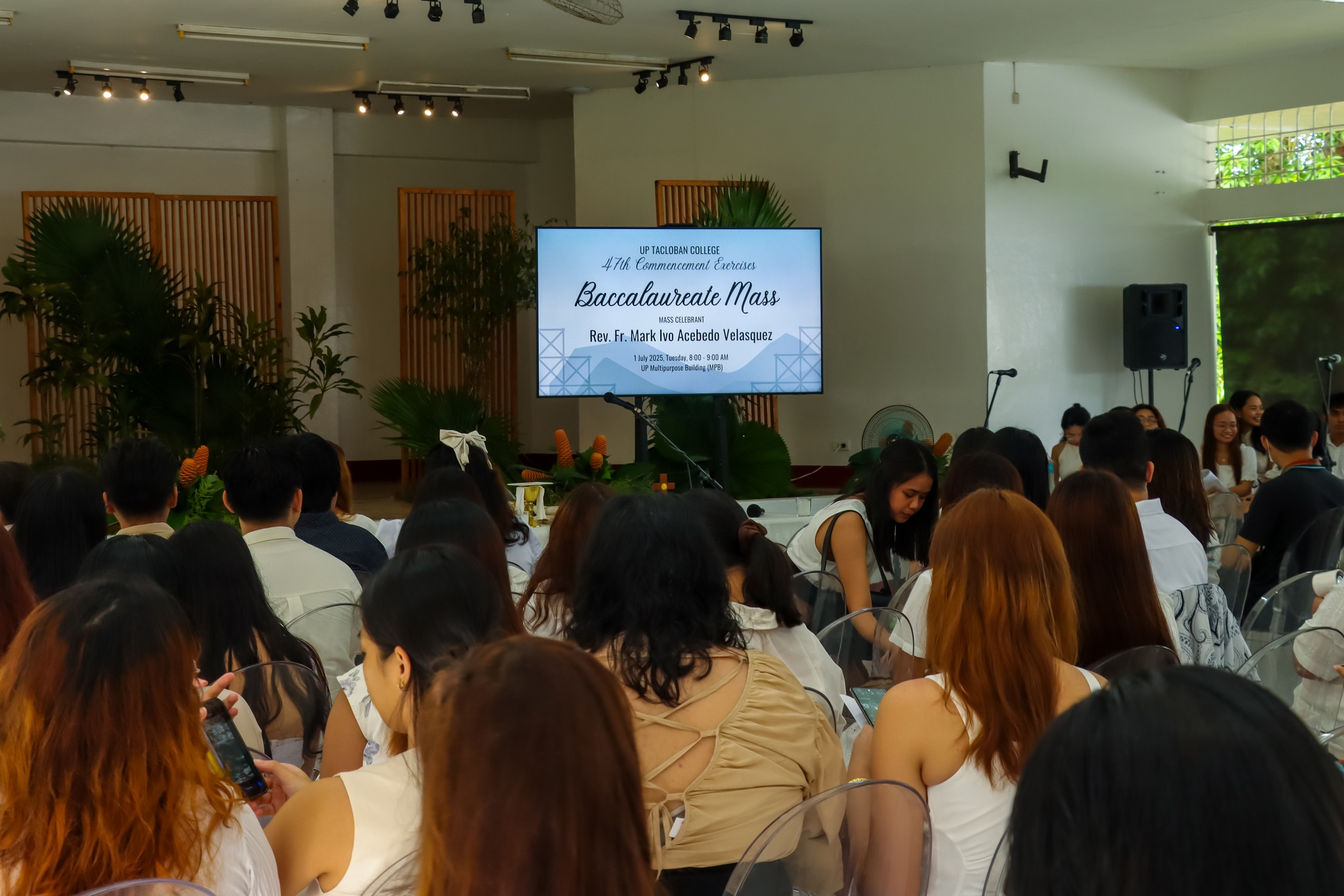 UP Tacloban’s graduating class of 2025 attended the Baccalaureate Mass