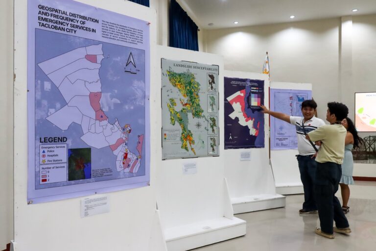 UP Tacloban GIS classes organized Hazard Maps Exhibit